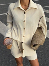 Women Leopard Print Splice Loose Shirt, Casual Fashion Women 2Pcs Set For Autumn/Winter